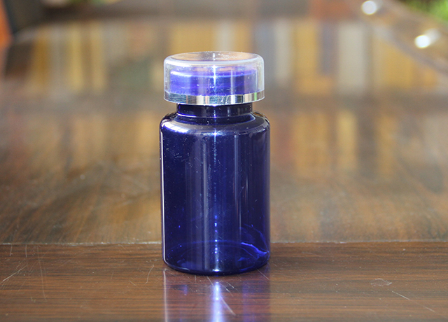 120cc藍(lán)色瓶藍(lán)色套蓋 高度93mm  直徑50mm